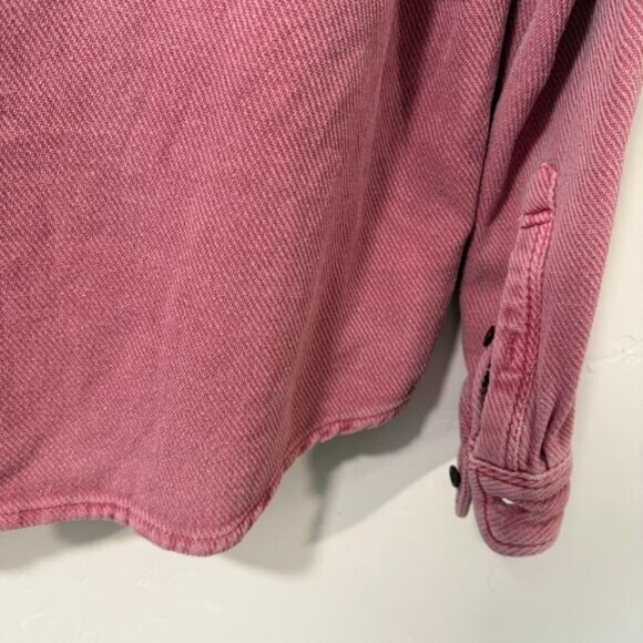 Outerknown Men's Blanket Shirt Button Front Organic Cotton XL Surf Pink - Picture 7 of 7
